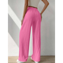 Ružové ľanové nohavice-305853-01