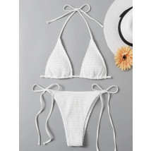 Biele vrúbkované dvojdielne plavky-284451-084