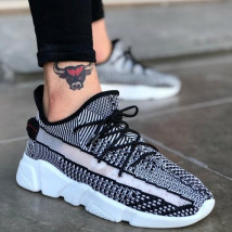 Čierno-biele pánske tenisky-247693-011