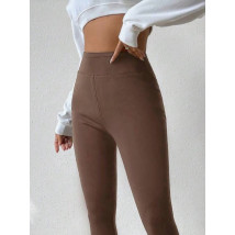 Hnedé zateplené legíny-298509-01