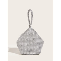 Strieborná spoločenská kabelka-306140-09