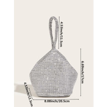 Strieborná spoločenská kabelka-306140-09