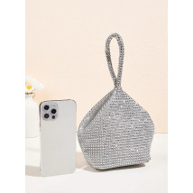 Strieborná spoločenská kabelka-306140-09