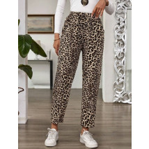 Hnedé nohavice s leopardím vzorom-310698-03