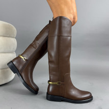 Hnedé vysoké čižmy-323454-012