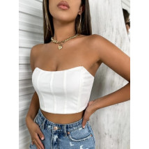 Biely korzetový crop top-269453-012
