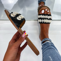 Čierne šľapky s mušľami-288729-02