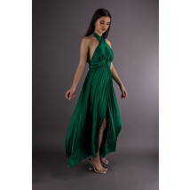 Zelené dlhé saténové šaty-267334-02