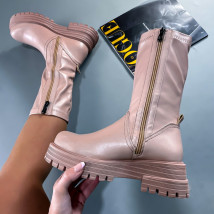 Svetlohnedé nízke čižmy-277083-02