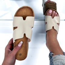 Béžové šľapky na platforme-285222-02