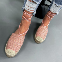 Ružové šnurovacie sandálky-210130-03