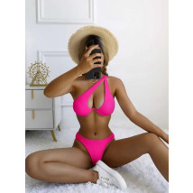 Neónovo-ružové dvojdielne plavky-282927-07