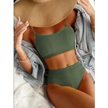 Olivovo-zelené dvojdielne plavky-282961-029