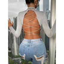 Sivý top s odhaleným chrbtom-283180-02