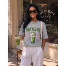 Sivé tričko MATCHA-329673-01