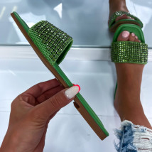 Zelené šľapky s kamienkami-286463-02