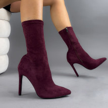 Bodrové semišové kotníhové čižmy-323433-01