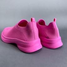 Fuchsiové nasúvacie textilné tenisky-285061-08