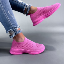 Fuchsiové nasúvacie textilné tenisky-285061-08