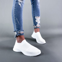 Biele nasúvacie textilné tenisky-285068-010