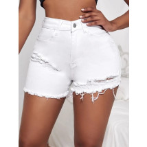 Biele rifľové kraťasy-286728-01