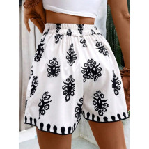 Vzorované kraťasy ELEGANT-306890-02