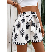 Vzorované kraťasy ELEGANT-306890-02