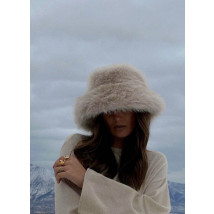Béžový kožušinový klobúk-312308-03