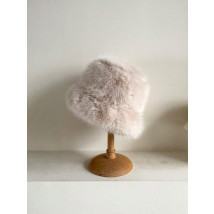 Béžový kožušinový klobúk-312308-03