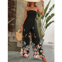 Čierny kvetinový overal-287027-01