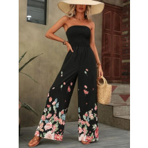 Čierny kvetinový overal-287027-01