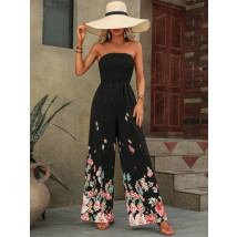 Čierny kvetinový overal-287027-01