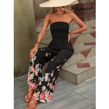Čierny kvetinový overal-287027-01
