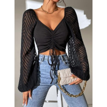Čierny crop top-301864-02