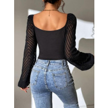 Čierny crop top-301864-02