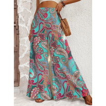 Vzorované široké nohavice-306091-018