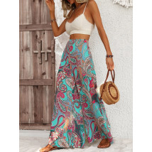 Vzorované široké nohavice-306091-018