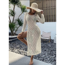 Béžové dlhé šaty na pláž-301914-02