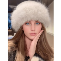 Béžový kožušinový klobúk-313288-02