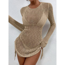 Hnedé plážové šaty-302040-05