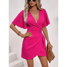 Ružové krátke šaty-306463-03