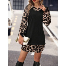 Čierne šaty s leopardím vzorom-313947-04