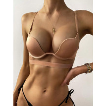 BÉŽOVÉ PUSH UP SPODNÉ PRÁDLO-307613-02