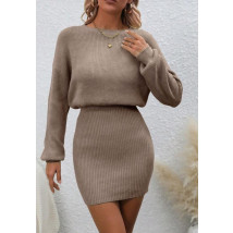 Hnedé pletené šaty-294341-03