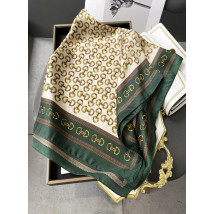 Zelená vzorovaná šatka-306646-05