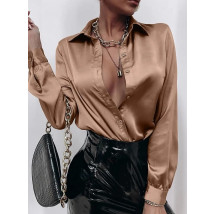 Hnedá saténová blúzka-279738-07