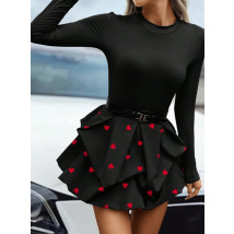 Čierne puffy šaty na srdiečka-314294-02