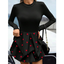 Čierne puffy šaty na srdiečka-314294-02