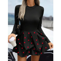 Čierne puffy šaty na srdiečka-314294-02