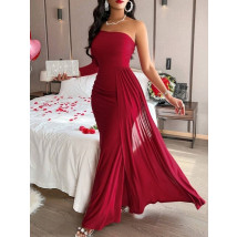 Bordové dlhé spoločenské šaty-314251-03